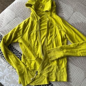 Bright Yellow lululemon Zip-Up Hoodie